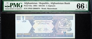 Afghanistan, 2 Afghanen 2002