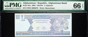 Afghanistan, 2 afghani 2002