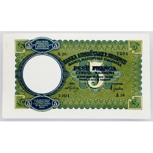 Albanien, 5 Franga 1939