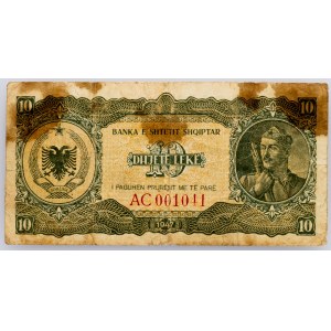 Albania, 10 Leke 1947