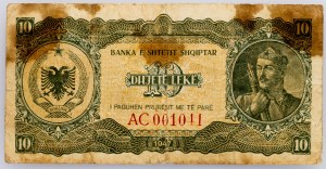 Albanien, 10 Leke 1947