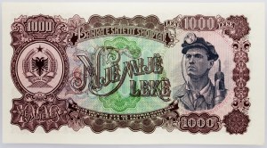 Albanie, lac 1000 1957