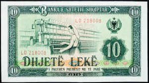 Albania, 10 Lek 1976