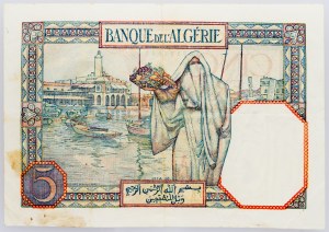 Algeria, 5 Francs 1933