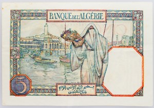 Algeria, 5 franchi 1933