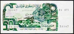 Algerien, 50 Dinar 1977