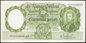 Argentina, 50 Pesos 1967-1968