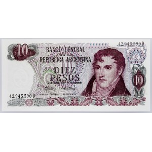 Argentinien, 10 Pesos 1975-1976