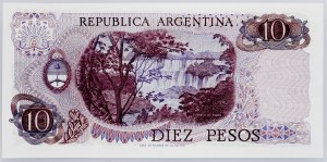 Argentine, 10 pesos 1975-1976
