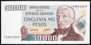 Argentina, 50000 Pesos 1982