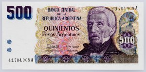 Argentína, 500 pesos 1984