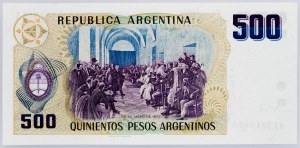 Argentína, 500 pesos 1984