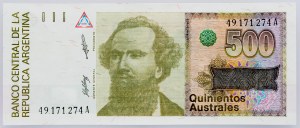 Argentyna, 500 Australes 1988