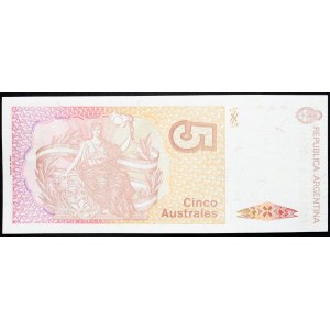 Argentinien, 5 Australes 1987-1989