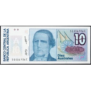 Argentina, 10 Australes 1987-1989