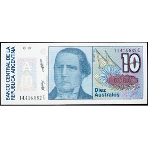 Argentine, 10 Australes 1987-1989