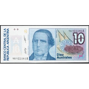 Argentina, 10 Australes 1987-1989