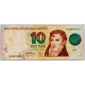 Argentinien, 10 Pesos 1994-1996
