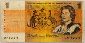 Australie, 1 dollar 1966-1967