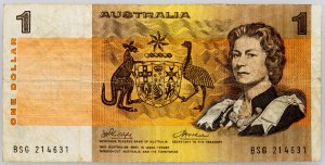 Austrálie, 1 dolar 1972-1973