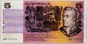 Australie, 5 dollars 1974-1975
