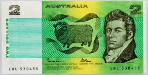 Austrália, 2 dolárov 1985