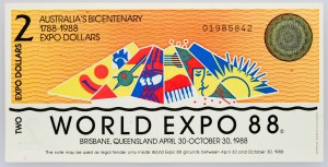 Australien, 2 Expo-Dollars 1988