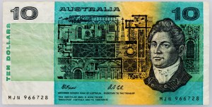 Austrália, 10 dolárov 1991
