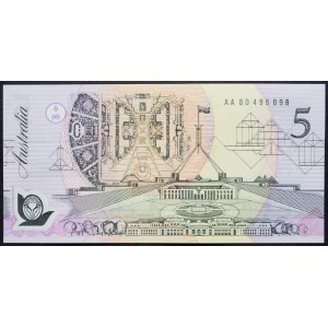Australia, 5 Dollars 1992