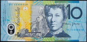 Austrália, 10 dolárov 1993