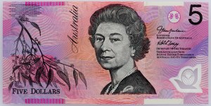 Australie, 5 dollars 2002-2006