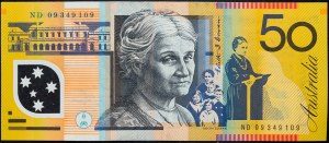 Austrália, 50 dolárov 2007-2011