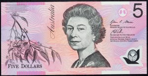 Australia, 5 dollari 2012-2013