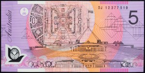 Austrália, 5 dolárov 2012-2013