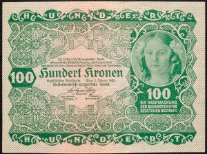 Rakúsko, 100 korún 1922