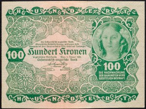 Autriche, 100 couronnes 1922