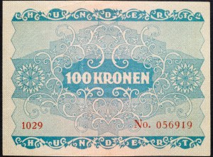 Rakúsko, 100 korún 1922