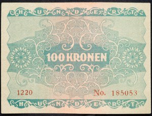 Rakúsko, 100 korún 1922