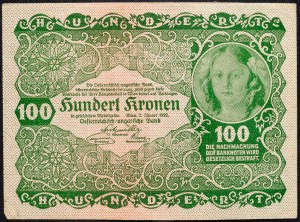 Austria, 100 Kronen 1922