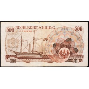 Austria, 500 Schilling 1965