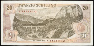 Rakousko, 20 Schilling 1967