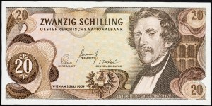 Austria, 20 Schilling 1967