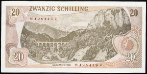 Rakousko, 20 Schilling 1967