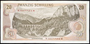 Rakousko, 20 Schilling 1967