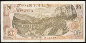 Rakousko, 20 Schilling 1967