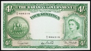 Bahamy, 4 szylingi 1936