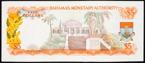 Bahamas, 5 dollars 1965