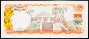 Bahamas, 5 Dollars 1965
