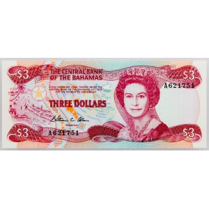 Bahamas, 3 Dollars 1984