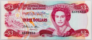 Bahamas, 3 dollars 1984